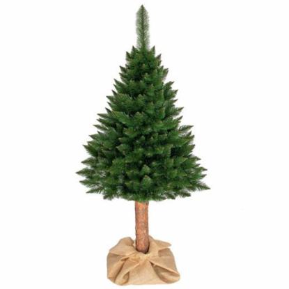 Kunstigt juletræ med træstamme, gran, 180 cm