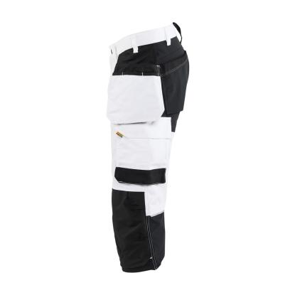 Blåkläder 1774 knickers med stretch, hvid/sort