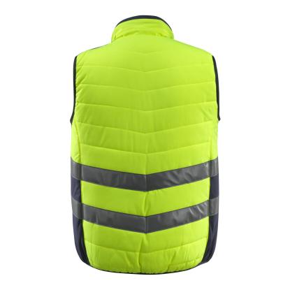 MASCOT SAFE SUPREME Grimsby vintervest, hi-vis gul/mørk marine