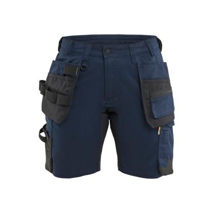 Blåkläder 7133 dame håndværker shorts med stretch, mørk marineblå