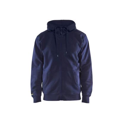 Blåkläder 3366 hættetrøje full zip, marineblå