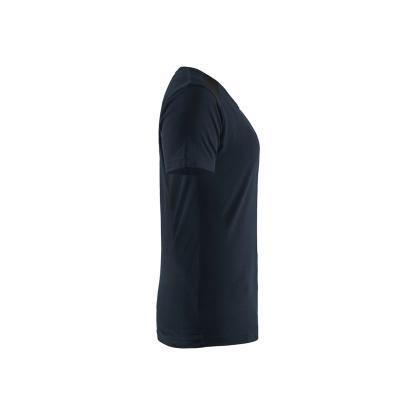 Blåkläder 3479 dame t-shirt, mørk marineblå/sort