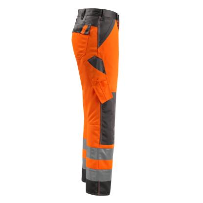 MASCOT SAFE LIGHT Maitland arbejdsbukser med knælommer, hi-vis orange/mørk antracit