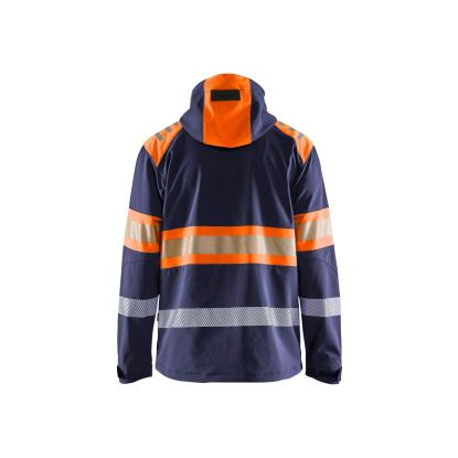 Blåkläder 4494 high vis softshell jakke, marineblå/hi-vis orange