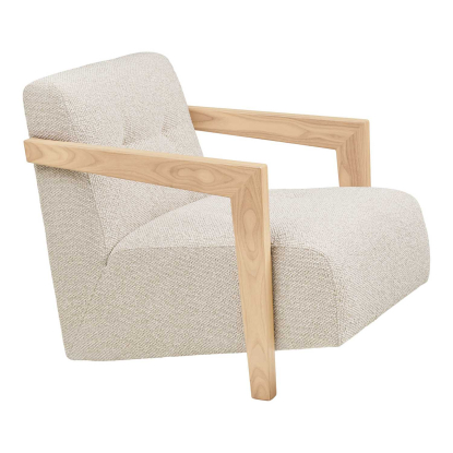 Caracas loungestol med armlæn, beige