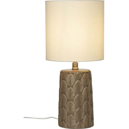 Aneta Bodil bordlampe, keramik, H47 cm, brun