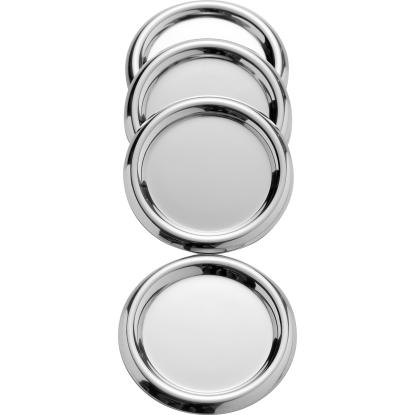 Steel-Function bordbrik til vinflaske, rustfrit stål, Ø10 cm  - 4 stk.