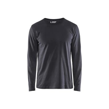 Blåkläder 3500 t-shirt lang ærme, mellemgrå