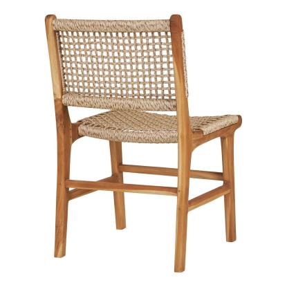 Derby spisebordsstol uden armlæn, teak/polyrattan, natur, 50 x 56 x 90 cm