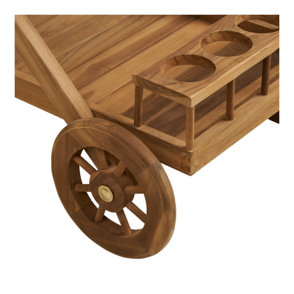 Pasaku serveringsvogn, teak, 86 cm