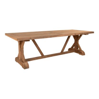 Havebord, teak, natur, 100x240x75 cm