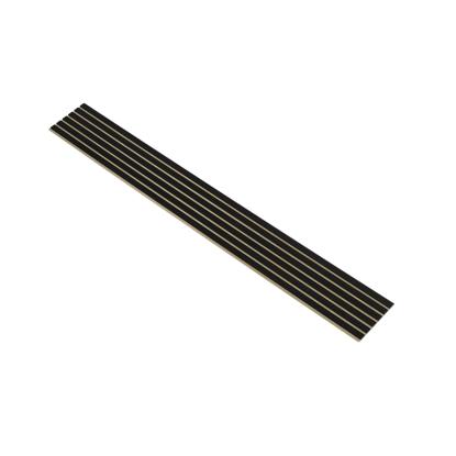 I-Wood Basic Original akustikpanel, sortmalet, brun filt og sort kerne, egefiner, 17 x 300 mm 