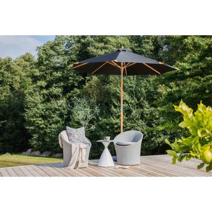 Venture Design Cerox parasol, natur/sort, Ø270 cm