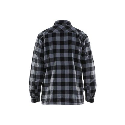 Blåkläder 3225 foret skovmands skjorte, antracitgrå/sort
