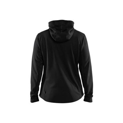 Blåkläder 3542 dame hættetrøje full zip, sort