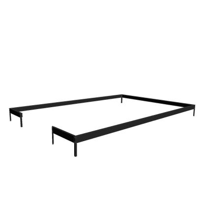 Juliana Premium fundament i sort til 8,8 m² drivhus