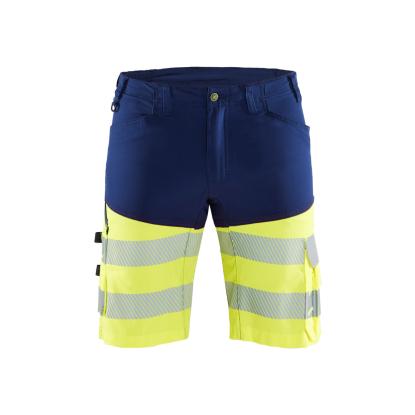 Blåkläder 1541 high vis shorts med stretch, marineblå/hi-vis gul