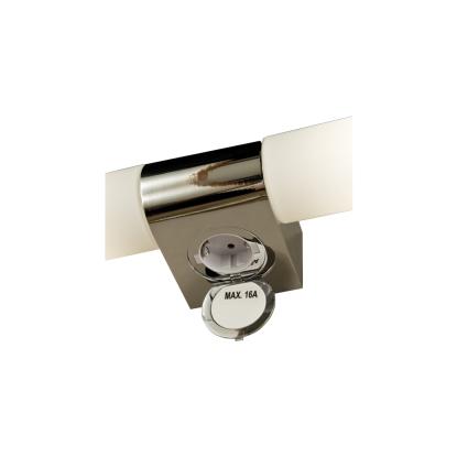 Aneta Cosenza dobbelt væglampe, IP44, B43,5 cm, krom