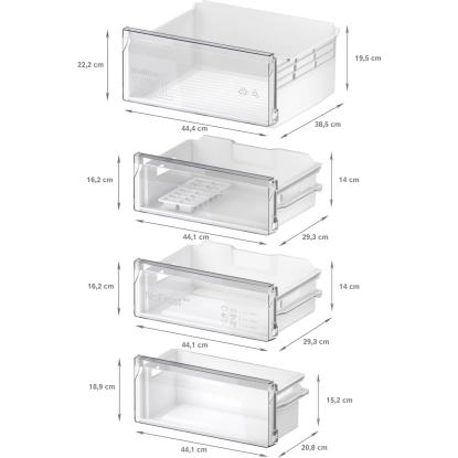 Bosch KIN96NSE0 integrerbart kølefryseskab, 215 + 75 liter