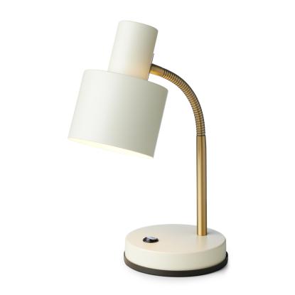 Halo Design Vogue bordlampe, E27, H31 cm, creme/messing