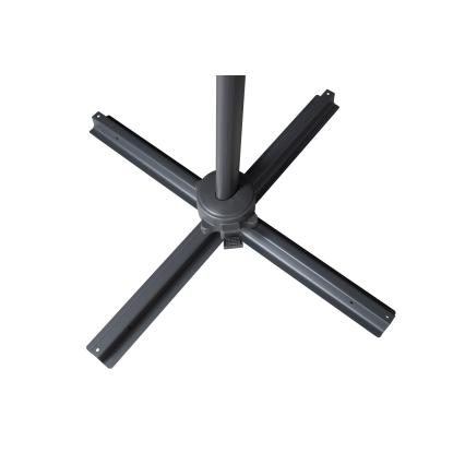 Venture Design Leeds justerbar parasol, sort/hvid, Ø300 cm