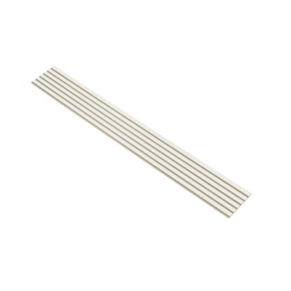 I-Wood Basic Original akustikpanel, hvidmalet, beige filt og lys kerne, folie, 16 x 300 mm