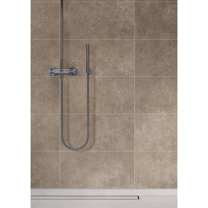 Fibo Cement vådrumspanel med 60 x 30 cm fliselook, 10 x 600 x 2400 mm, palermo gem stone