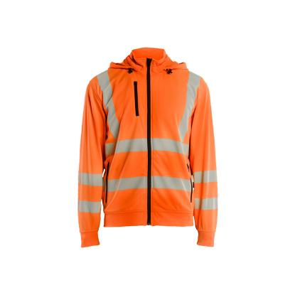 Blåkläder 3573 high vis sweatshirt med aftagelig hætte, hi-vis orange