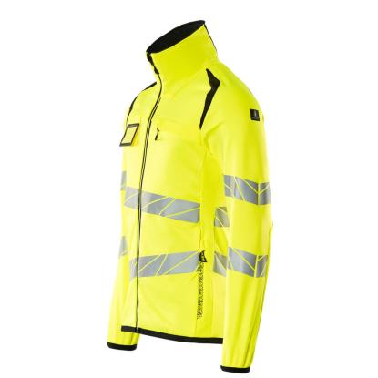 MASCOT ACCELERATE SAFE fleecetrøje med lynlås, hi-vis gul/sort