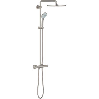 GROHE Euphoria XXL brusesystem med termostat, håndbruser og 310 mm hovedbruser, supersteel
