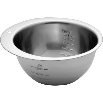 Steel-Function piskeskål med mål, rustfrit stål, 22 cm - 1,2 liter
