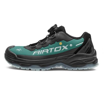 Airtox TX33 S3 sikkerhedssko med wireluk, ESD, sort/grøn