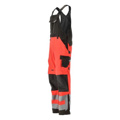 MASCOT SAFE SUPREME Newcastle overall med knælommer, hi-vis rød/mørk antracit