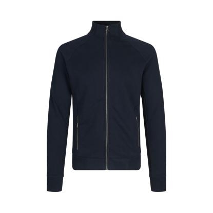 ID 0628 sweat cardigan med lynlås, navy
