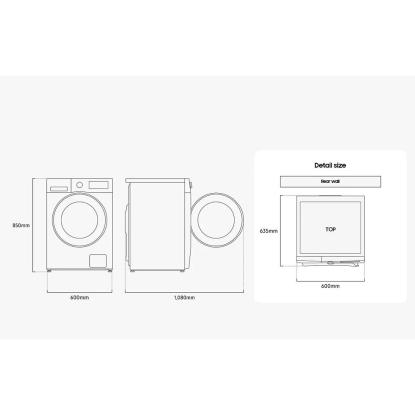 Samsung WW11DG5B25ABEE vaskemaskine - 11 kg