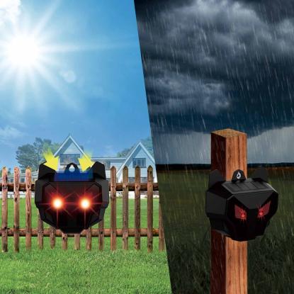 RYOM dyreskræmmer med 2 røde øjne, solceller og LED