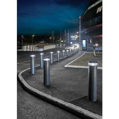 Norlys Stavanger LED pullert, stor, IP65, aluminium