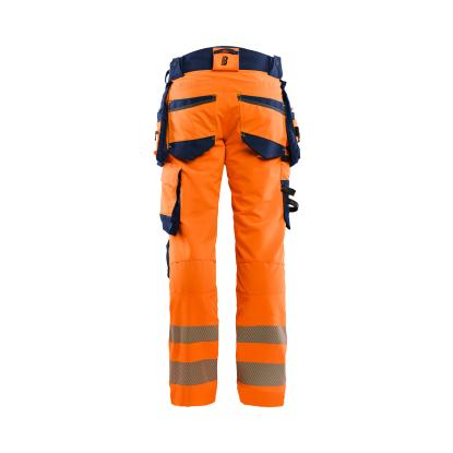 Blåkläder 1122 high vis buks 4-vejs stretch, hi-vis orange/marineblå
