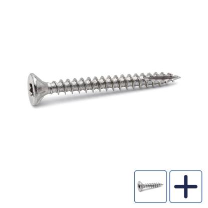 FAST spånskrue med undersænket hoved, rustfri A4, 3,0 mm - 200 stk.