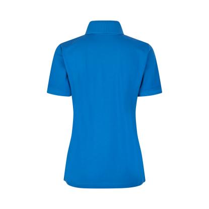 ID 0587 poloshirt, økologisk, dame, azur
