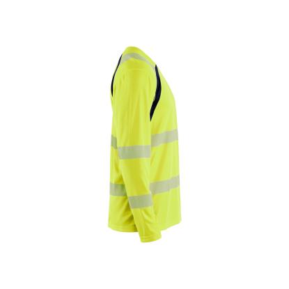 Blåkläder 3599 high vis t-shirt lang ærme, hi-vis gul/marineblå
