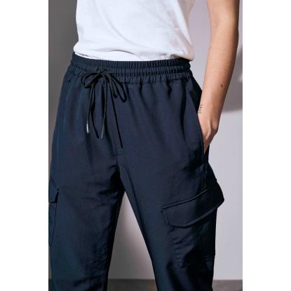 ID 0914 Cargo stretch buks, unisex, navy