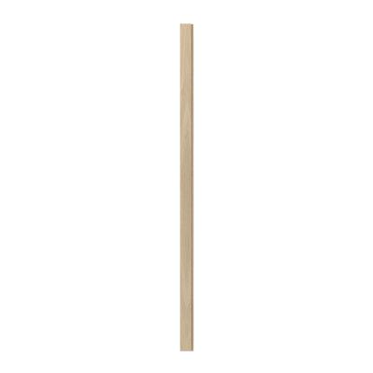I-Wood afslutningsliste til 3-lamel akustikpanel, hvid olieret, beige filt og lys kerne, egefiner, 16 x 92 mm
