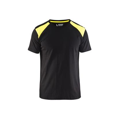 Blåkläder 3379 t-shirt, sort/hi-vis gul