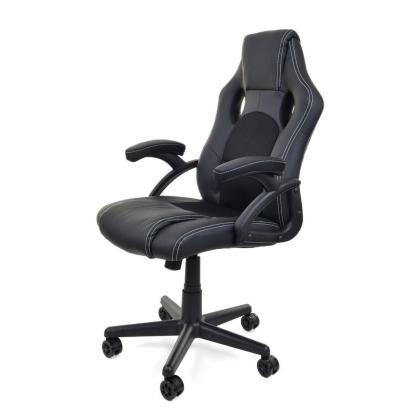 Racer PRO gamestol, læder, sort