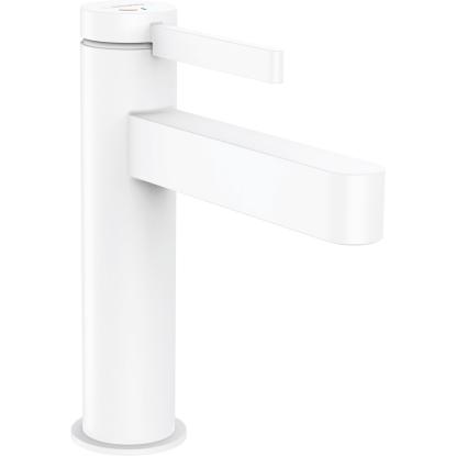 hansgrohe Finoris 110 CoolStart håndvaskarmatur med push-open bundventil, mat hvid
