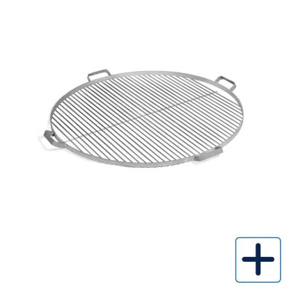 Cook King grillrist med 4 håndtag til bålsted, rustfrit stål
