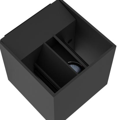 EGLO CALPINO udendørs LED væglampe, 10,5 x 10,5 cm, IP54, antracit