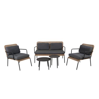 Venture Design Paola sofasæt, sort/natur