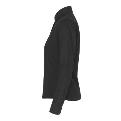 Seven Seas S52 hybridskjorte, modern, dame, sort